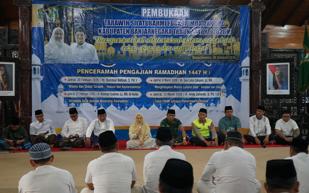 Tarhim Perdana bersama Forkopimda, Momen Silaturahmi dan Refleksi Setahun Kepemimpinan Bupati-Wabup Banjarnegara